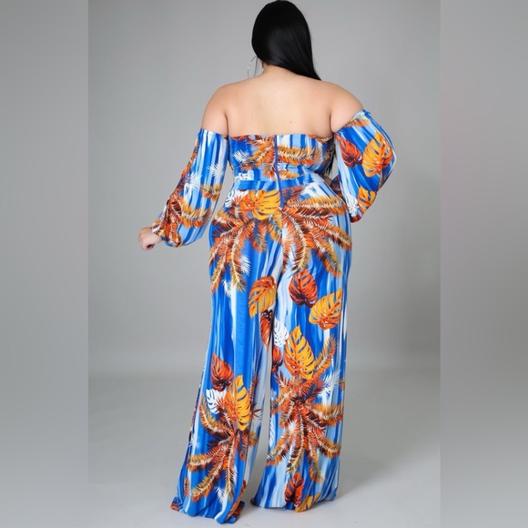 Summer Ready Jumpsuit Good Times USA Sz 1X - Picture 5 of 6